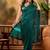Green embellished saree withblousepiece