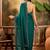 Green embellished saree withblousepiece