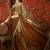 Brown sequinned tissue designer saree