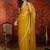 Mustard sequinned tissue designer saree