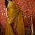 Mustard sequinned tissue designer saree