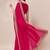 Magenta women sequinned embroidered border saree with blouse piece