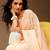 Peach embellished chiffon party saree