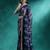 Blue embroidered georgette tie & dye sarees