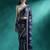 Blue embroidered georgette tie & dye sarees