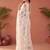 Off white sequinned net designer saree