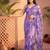 Lavender sequinned net designer saree