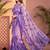 Lavender sequinned net designer saree