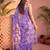 Lavender sequinned net designer saree