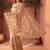 Gold embellished sequinned net designer saree