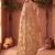 Gold embellished sequinned net designer saree