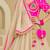 Neon pink and beige embroidered tissue organza lehenga set