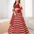 Red sequins embroidered georgette lehenga set