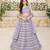 Lilac sequins embroidered georgette lehenga set