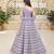 Lilac sequins embroidered georgette lehenga set
