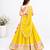 Off white embroidered choli with yellow bandhej lehenga set