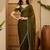 Olive women solid zari saree
