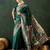 Green woven design banarasi saree with blouse piece