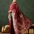 Maroon woven design banarasi saree with blouse piece