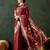 Maroon woven design banarasi saree with blouse piece