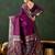 Purple woven design sarees
