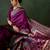 Purple woven design sarees