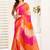 Multicolor linen printed ready to wear saree