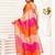 Multicolor linen printed ready to wear saree