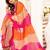 Multicolor linen printed ready to wear saree