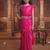 Pink girls ready to wear sarees