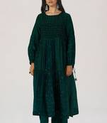 Deep green panelled festive co-ord set