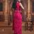 Pink girls ready to wear sarees