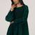 Deep green panelled festive co-ord set