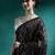 Brown embellished saree with unstitched blouse piece