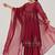 Maroon festive kurta set