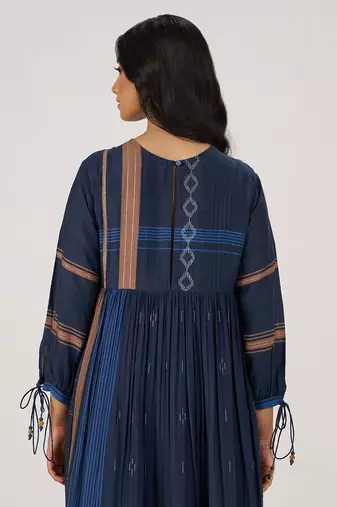 Indigo panelled festive co-ord set