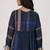 Indigo panelled festive co-ord set
