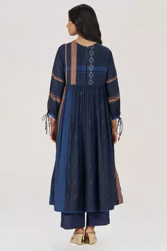 Indigo panelled festive co-ord set