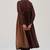 Chocolate mousse paneled festive co-ord set