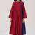 Red and indigo festive co-ord set