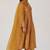 Light mustard print and embroidered festive kurta set