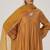 Light mustard print and embroidered festive kurta set