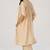 Beige botanical silk festive co-ord set