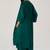 Deep forest green silk festive co-ord set