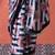 White ready to wear satin floral digital printed saree