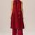 Maroon silk co-ord set