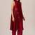 Maroon silk co-ord set