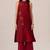 Maroon silk co-ord set