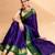 Purple zari  cotton kanjeevaram saree