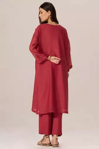 Cardinal red festive co-ord set